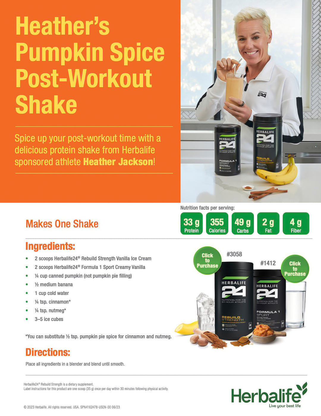 Pumpkin Spice Post-Workout Shake (FREE DOWNLOAD)