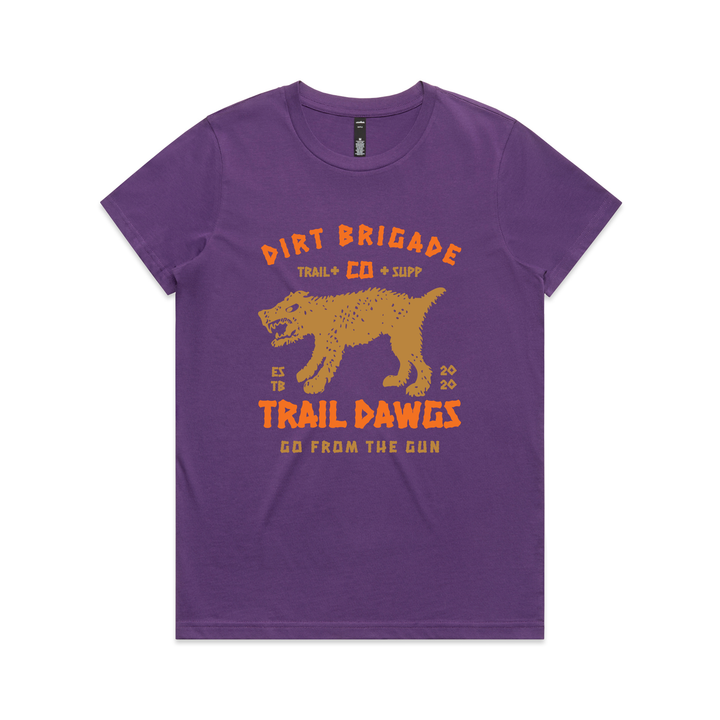 WOMEN'S TRAIL DAWGS SUMMER TEE (Purple)