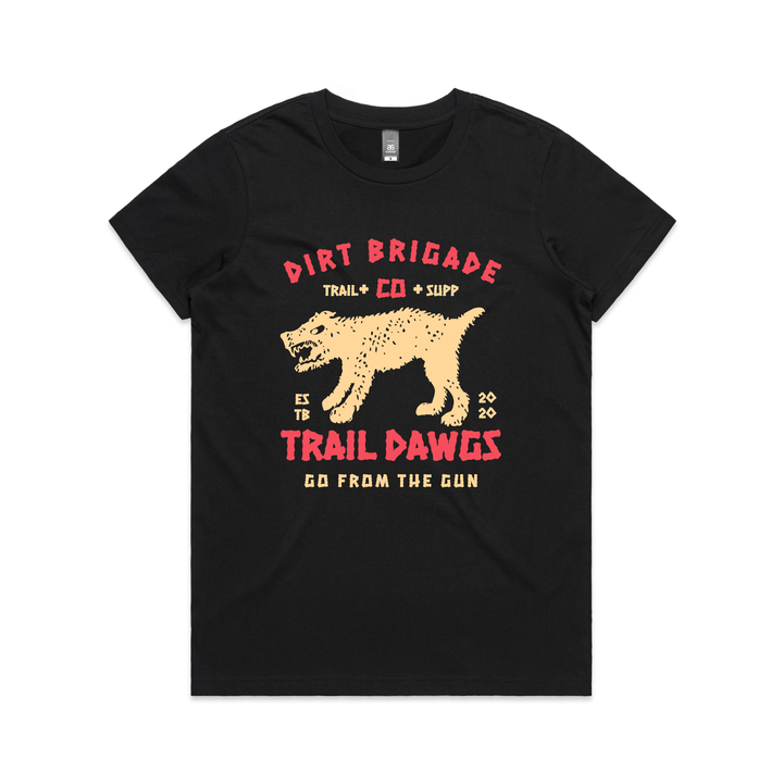 WOMEN'S TRAIL DAWGS SUMMER TEE (Black)